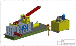 Bailing press machine