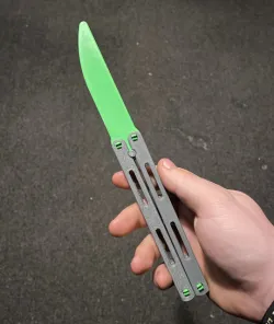 Balisong Butterfly trainer flipping knife