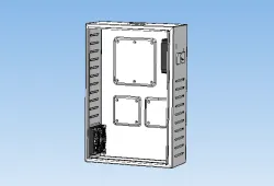 Box for electrical devices that control industrial equipment