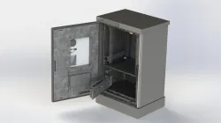 Climate cabinet 20U with air conditioning 0.4 kW