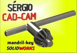 Drill Chuck Key - chave de mandril - Sérgio CAD CAM