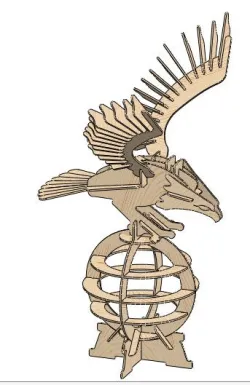 Eagle laser cut