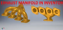 Exhaust Manifold in Inventor || Inventor Tutorial || Cad Tutorial || 3d Modelling || 3d Drawing Cad