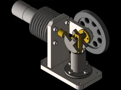 Horizontal Stirling Engine
