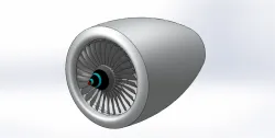 Jet Engine design in solidworks