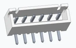 JST 6pin XH2,54 right angle pin header connector terminal