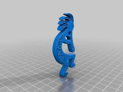 Kokopelli Magnet and Keychain
