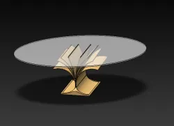 metal book table