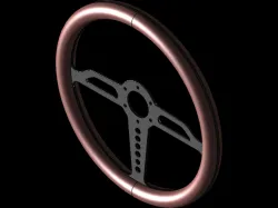 Metal steering wheel