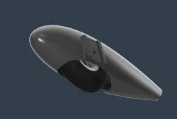 Model airplane wheel pants.