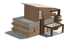 Modern Villa Design 18x36 in Solidworks