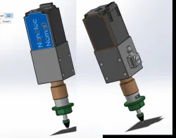 Modification of full shaft stepper Nema 8 - Chamber for PnP vacuum