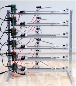 multi-string slide guitar robot
