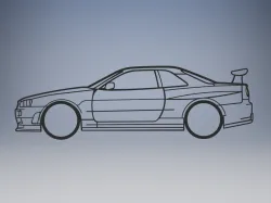 Nissan Skyline R34 silhouette