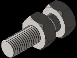 Nut and Bolt, Thread Feature and Animation