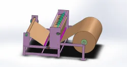 paper roll rewinding slitting machine