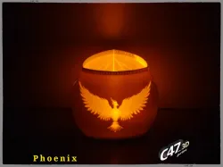 Phoenix Tealight Cover