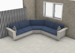 Pinewood corner sofa