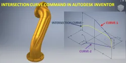 Project Curve Pipe with Flange in Autodesk Inventor || Inventor Tutorial || Inventor Drawing 3D Cad