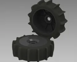 Reely Buggy Complete R/C Wheel Set (Beach/Sand)