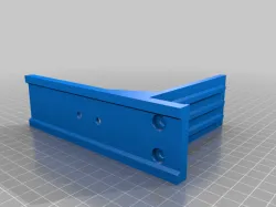 REMIX (fixed so it fits flush) - Ender3 V3 SE spool holder frame, balancing weight to the center v1