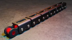 ROLLER CHAIN ​​WITH INVERTED OBLONGO ATTACHMENTS - ANSI 80