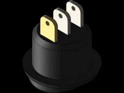 Round Rocker Switch with LED
