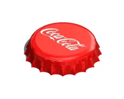 simple 3D CAD model (Coca Cola bottle cap)