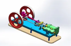 SMALL HORIZONTAL STEAM ENGINE