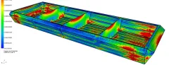 Structural  Design Analysis of  a Fiberglass  Floating  Platform
