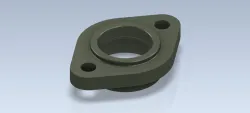 Studycadcam 3D CAD Exercise 284/ Flange /  Autodesk Inventor Pro