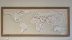 Topographic World Map