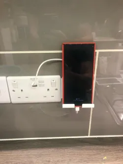 uk double socket phone stand