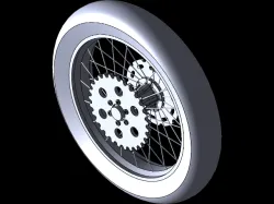 WHEEL / MOTOCYCLE /  MOTORCYCLE REAR WHEEL