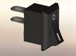 10x15mm SPST 2pin on_off G130 Boat Rocker Switch 3A-250V