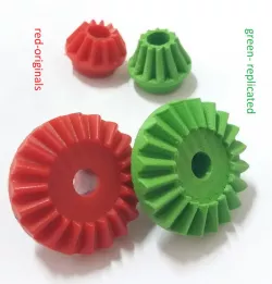 3d printed 90 degree gear transmission