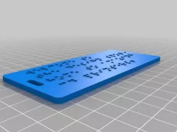 best braille luggage label