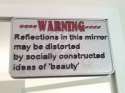 Body Positive mirror sign by LeHof
