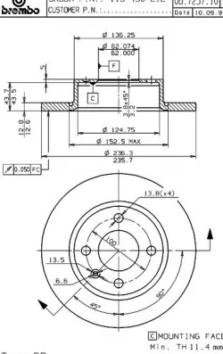 brake autocad 3D modeling