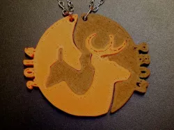 Buck & Doe Pendant modded into Prom Tickets