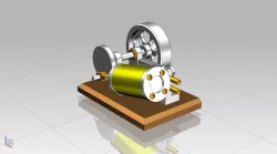 cylinder oscillating steam engine