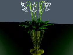 DECORATIVE BEASS VASE 4
