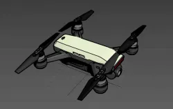 DJI Spark 3D model scale 1:1