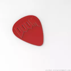 Doom guitar pick