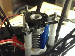 E3D Bowden mount for Rostock MAX - Laser cutter edition