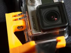 Easy-Install Gopro Scuba Mask Mount with recessed nut and support