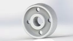 Gear and shafting