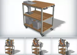 Hand transport cart - The belt sander