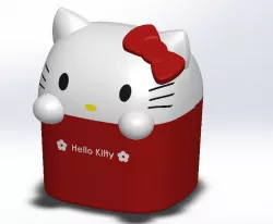 Hello Kitty trashcan