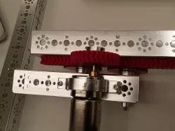 Herringbone Doublesided Rack and Gear (Tetrix Bolt Holes)